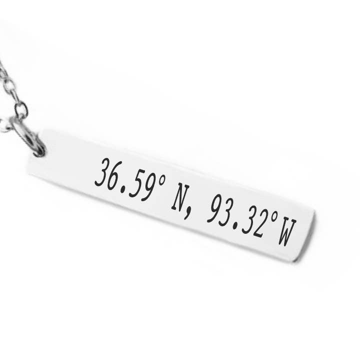 North Star Rustics - Wholesale Pendant/Charm Necklace - Latitude and Longitude Necklace - You Choose