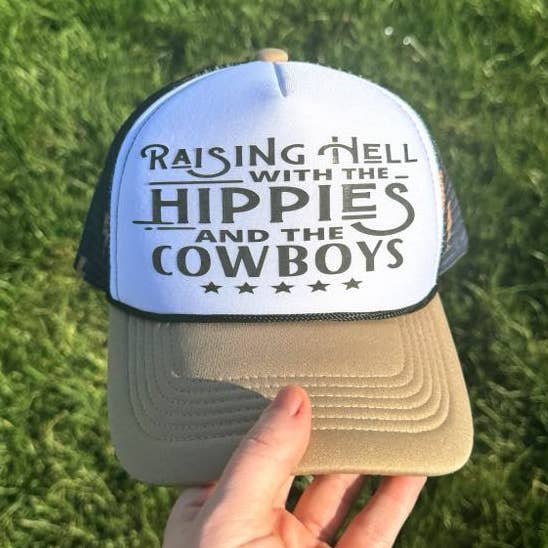 Faire des vagues avec les hippies et les cowboys pour la vente par Skymorphew Branding Co