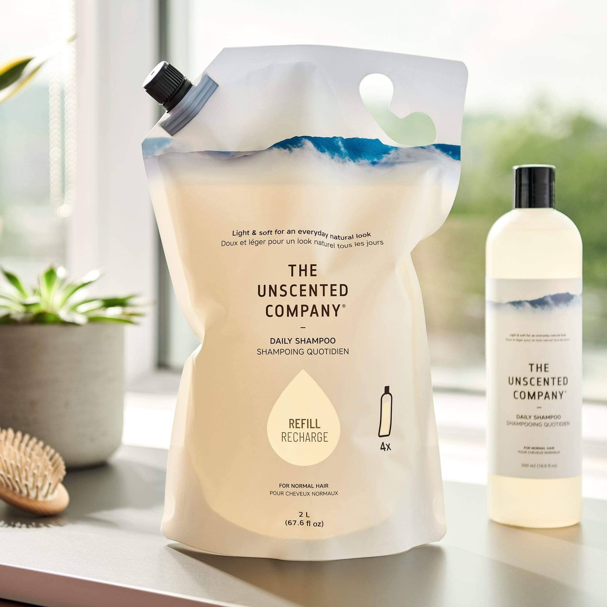 The Unscented Company - Wholesale Hair Shampoo - Daily Shampoo - 2L Refill Pouch1