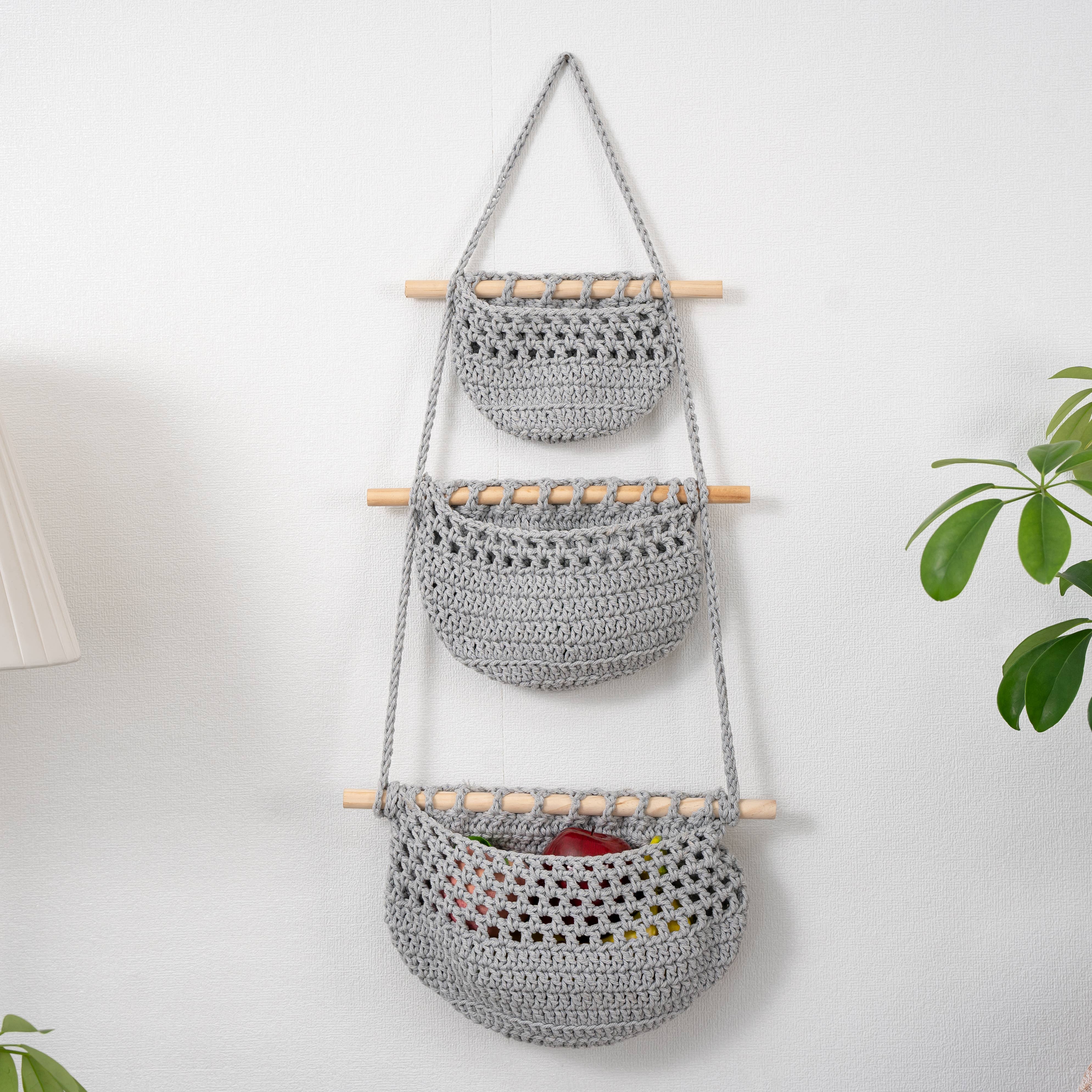 Sparkle Being - Wholesale Kitchen Storage/Organizer - Fruits, Vegetable, Storage Organize Bag Macrame Wall Hanging0