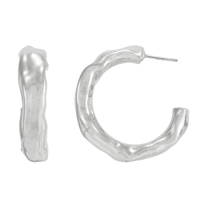 Silpada 'Takeover' Sterling Silver Hoop Earrings for wholesale by Silpada