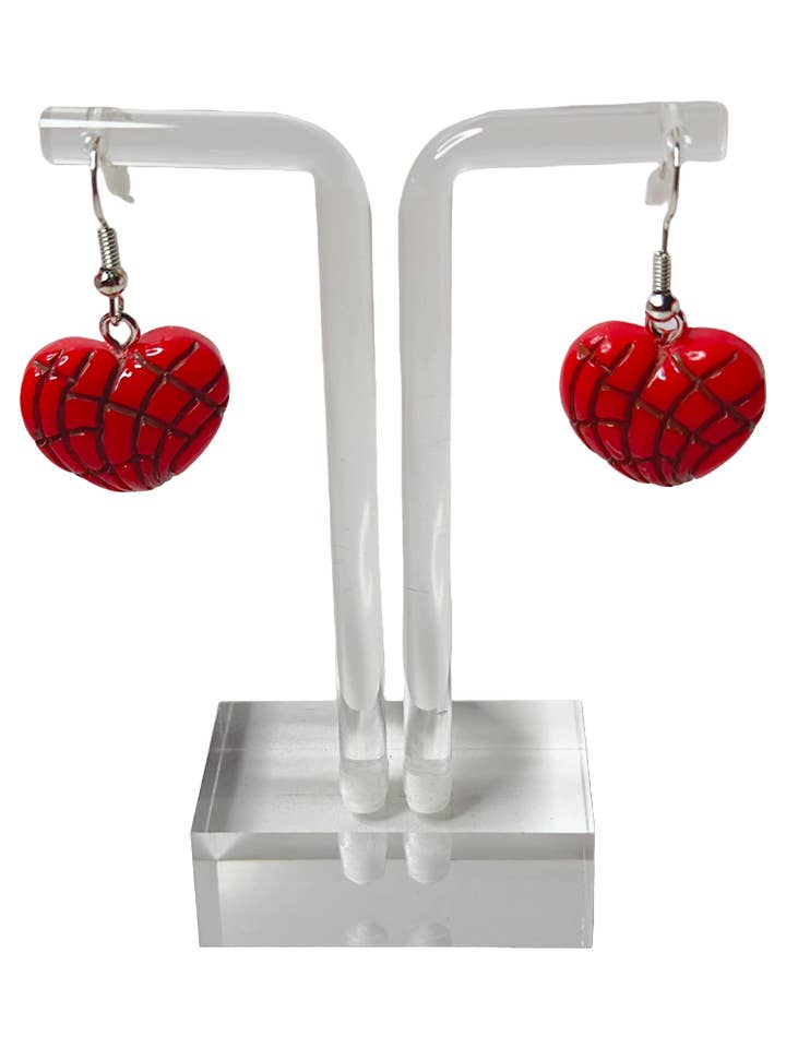 Pan Dulce Concha Heart Hook Earrings for wholesale by Xochico