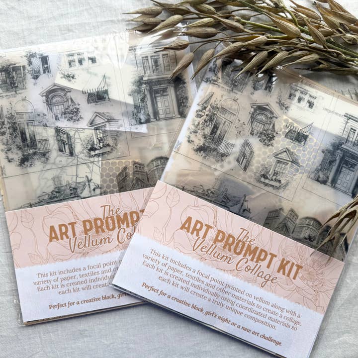 A House of Books - Wholesale DIY Craft Kit - Collage Prompt Kit, Mixed Media Art Kit- Architecture4