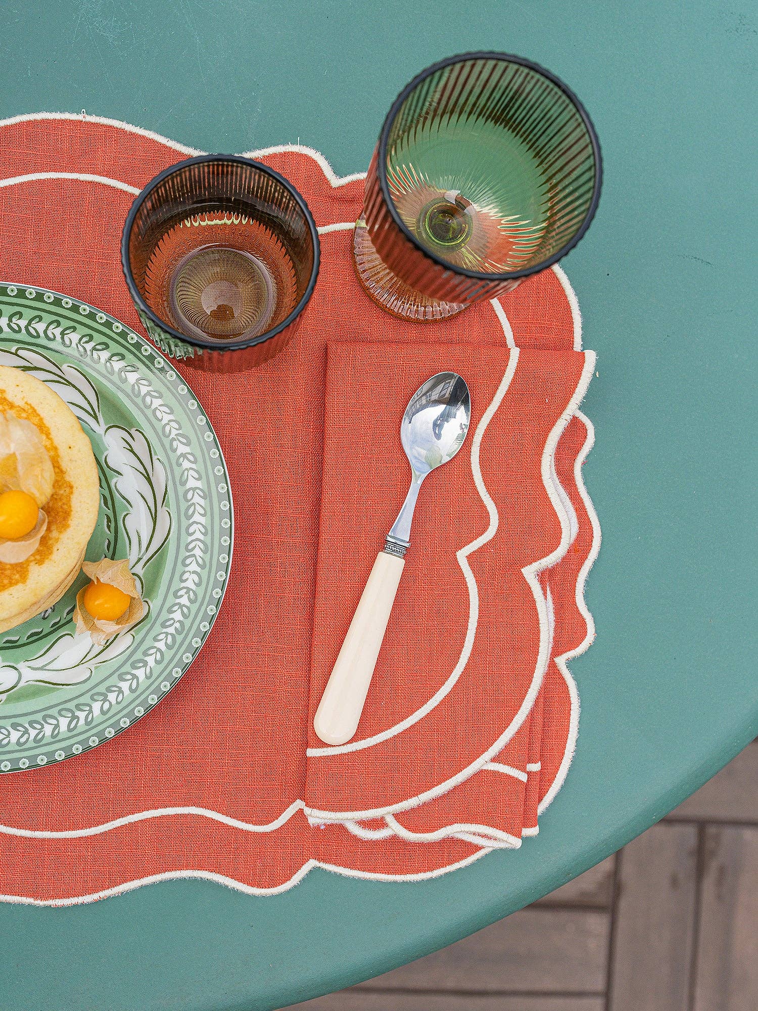 Mariaida Home - Wholesale Placemat - Single Nail, Terracotta with Raw4