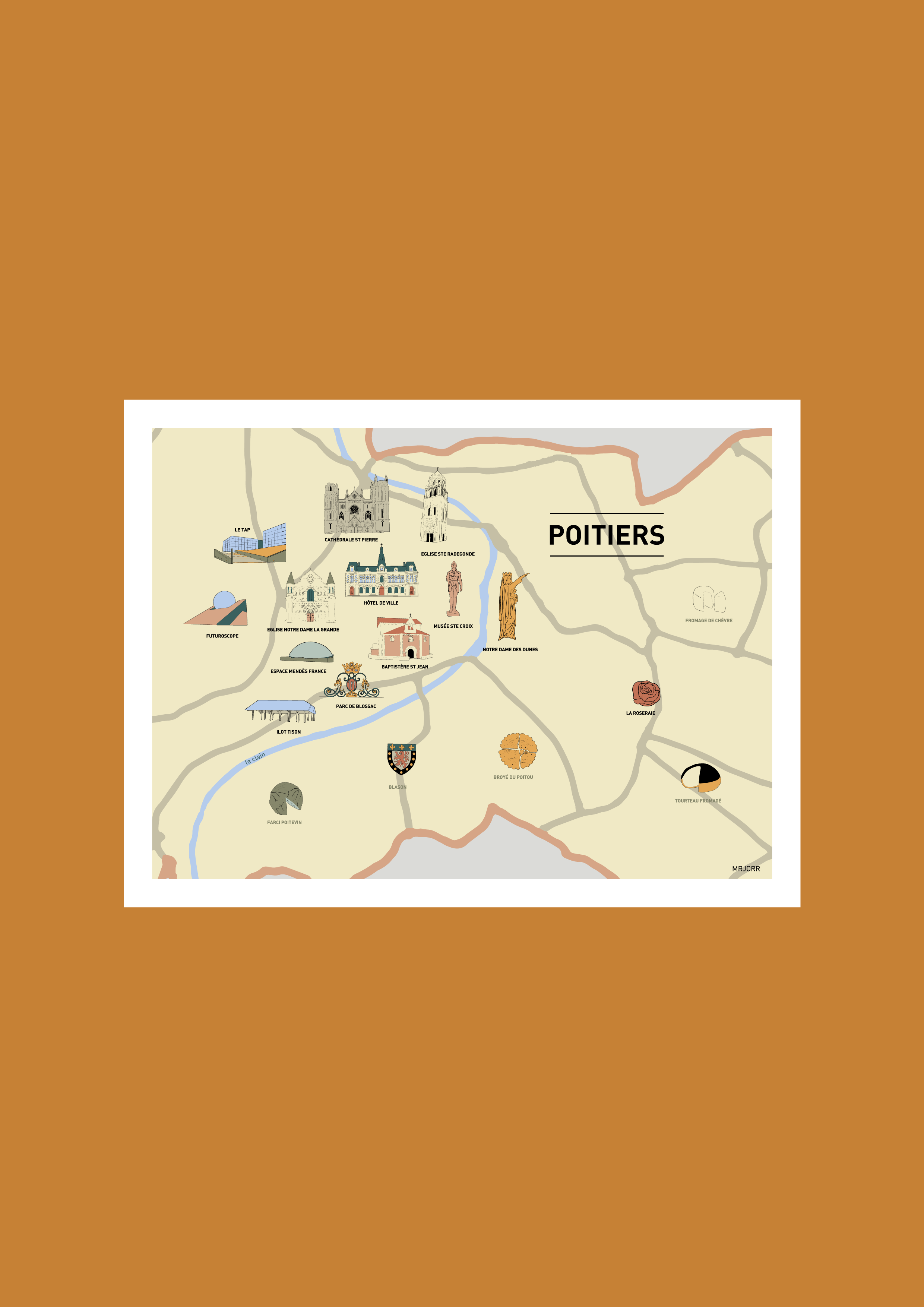 Mrjcrrart - Wholesale Postcard - In the heart of Poitiers1