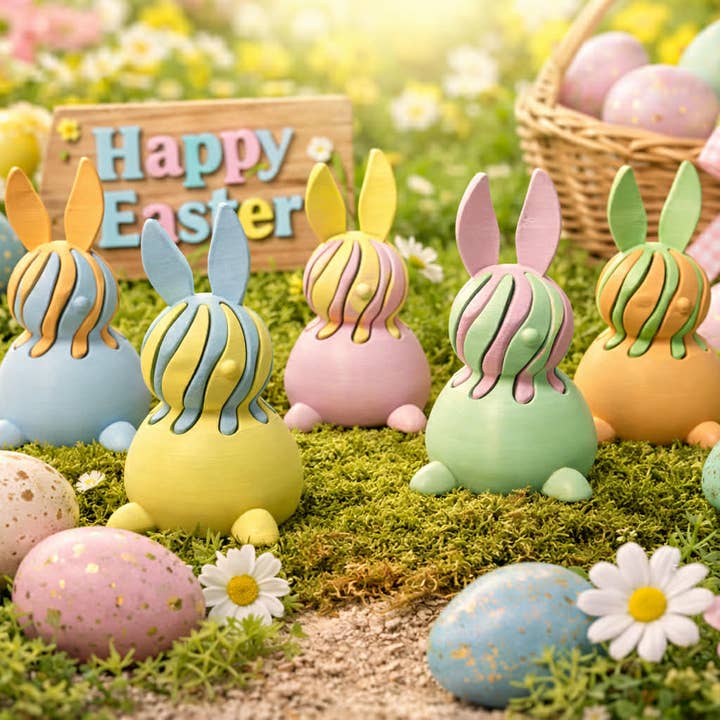 Pastel Bunny Passthrough Fidget Set for wholesale by Loops And Layers