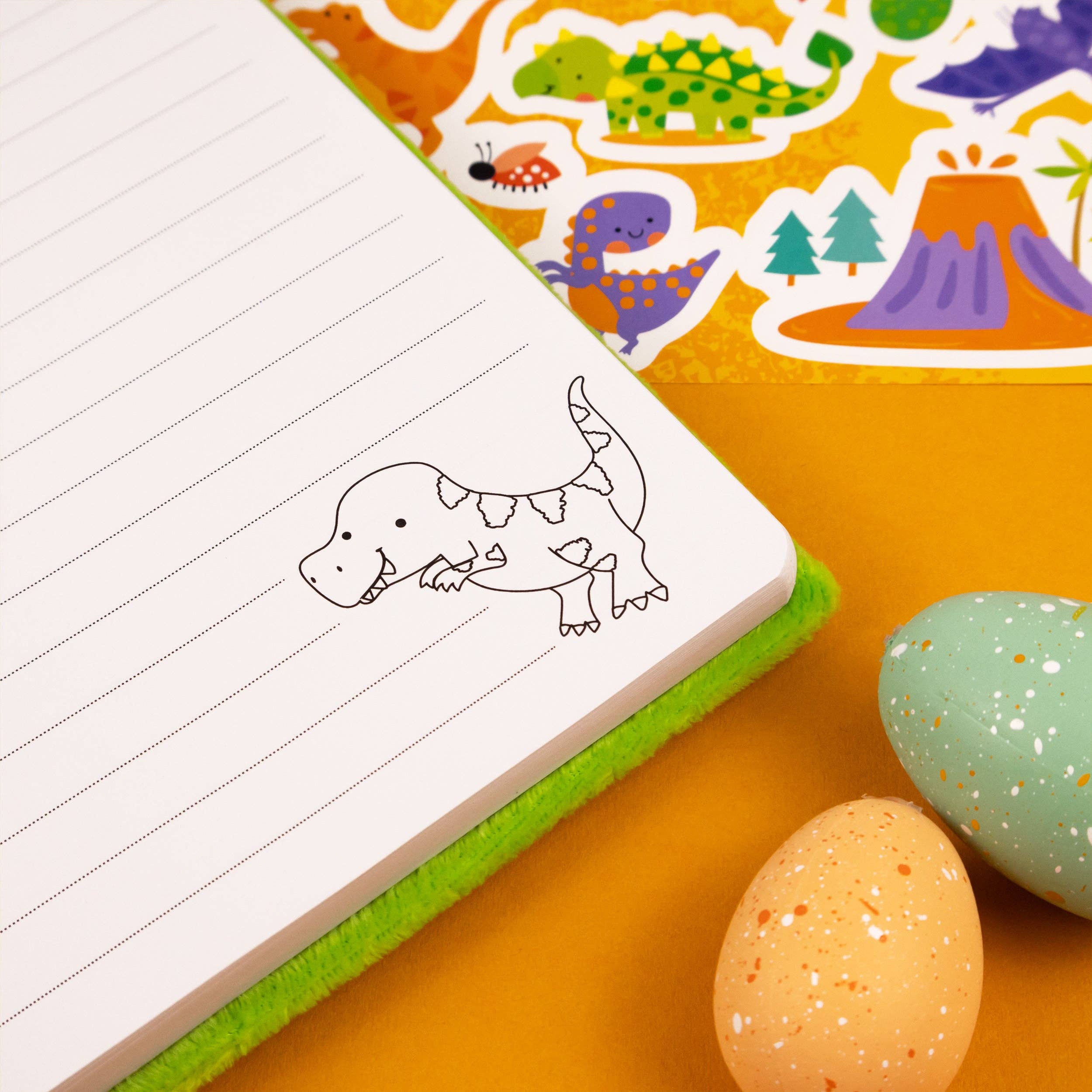 Robert Frederick Ltd - Venta al por mayor Cuadernos - Cuaderno de Peluche de Dinosaurio4