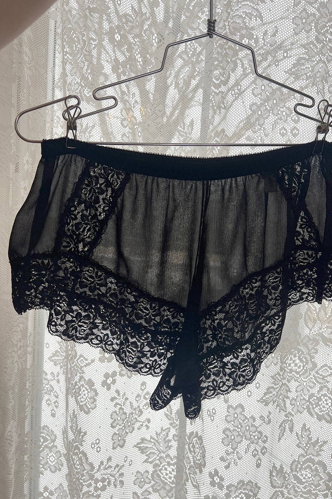 Clare Bare - Wholesale Underwear - Women's - Finisterre Tap Short in Black Silk Chiffon7