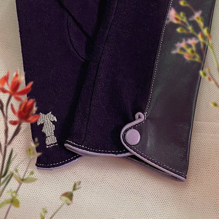 BROKANTE - Wholesale Gloves - Women's - Plain wool gloves PURPLE PINK2