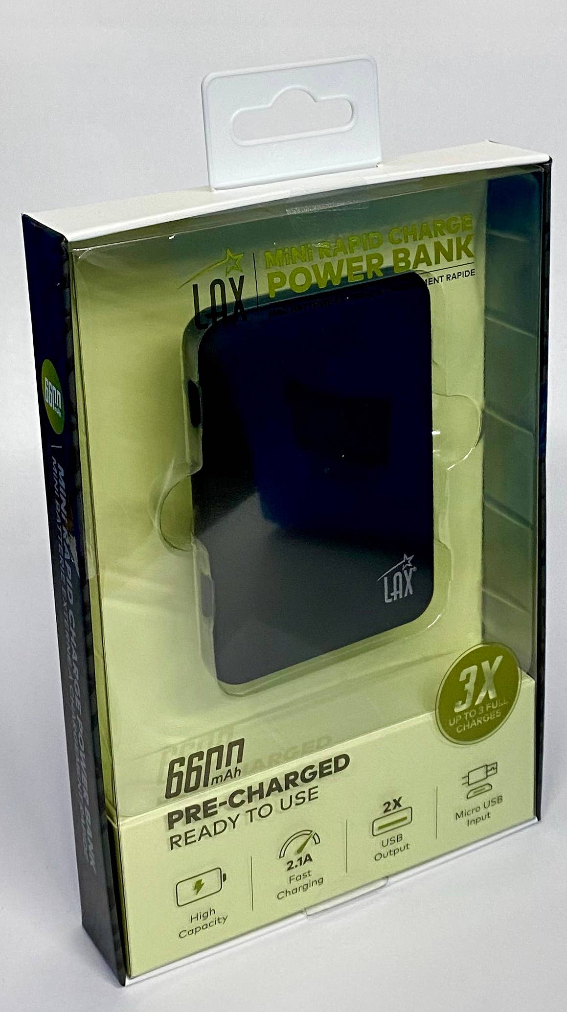 LAX Gadgets - Vendita all'ingrosso Caricatori portatili - Power Bank Ultra-Sottile e Portatile da 6600 mAh—Confezione al Dettaglio46