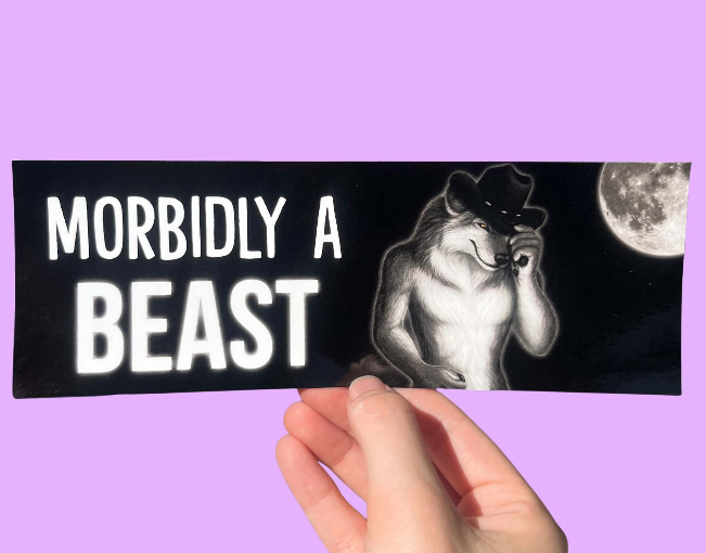 The Funnel Cake Tree - Wholesale Sticker - Morbidly A Beast Sarcastic Bumper Sticker0