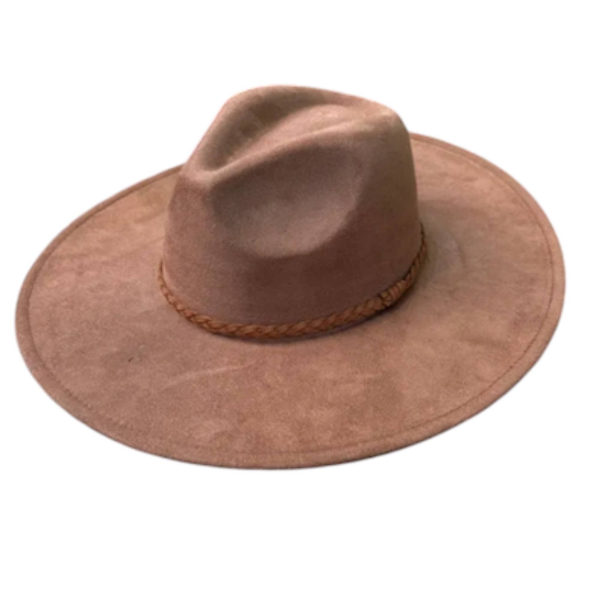 Portia Hat – wholesale Fedora - Unisex – Wide Brim Vegan Suede Hat – Classic & Stylish 2
