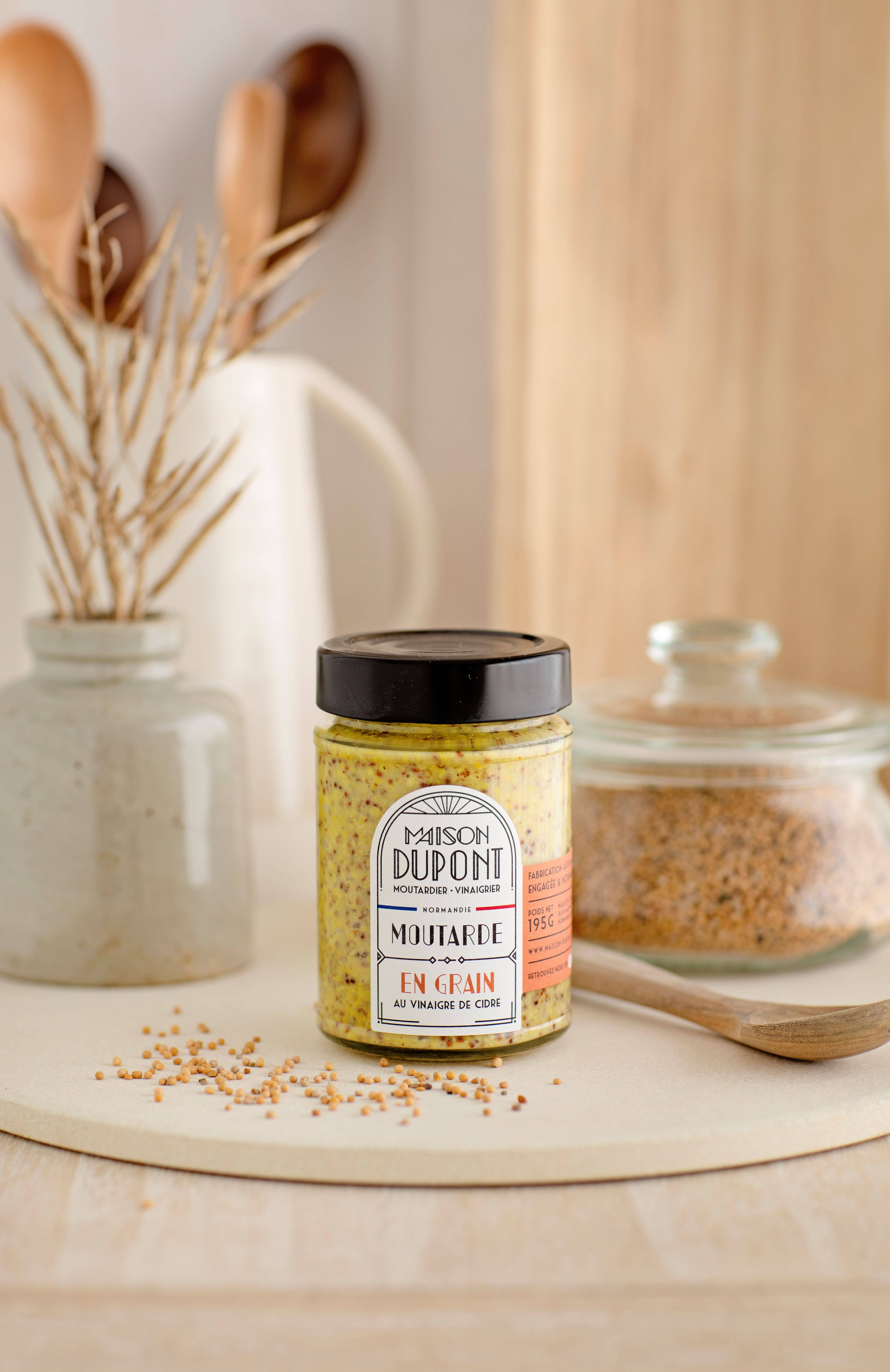 MAISON DUPONT - Wholesale Mustard - Dupont Mustard - Whole Grain 195g2