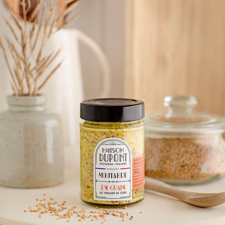 MAISON DUPONT - Wholesale Mustard - Dupont Mustard - Whole Grain 195g2
