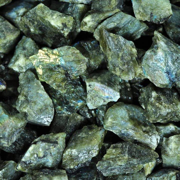 Fantasia Mining - Wholesale Spiritual Stone/Crystal - Rough Labradorite Crystals - Raw Natural Stones (1 lb)