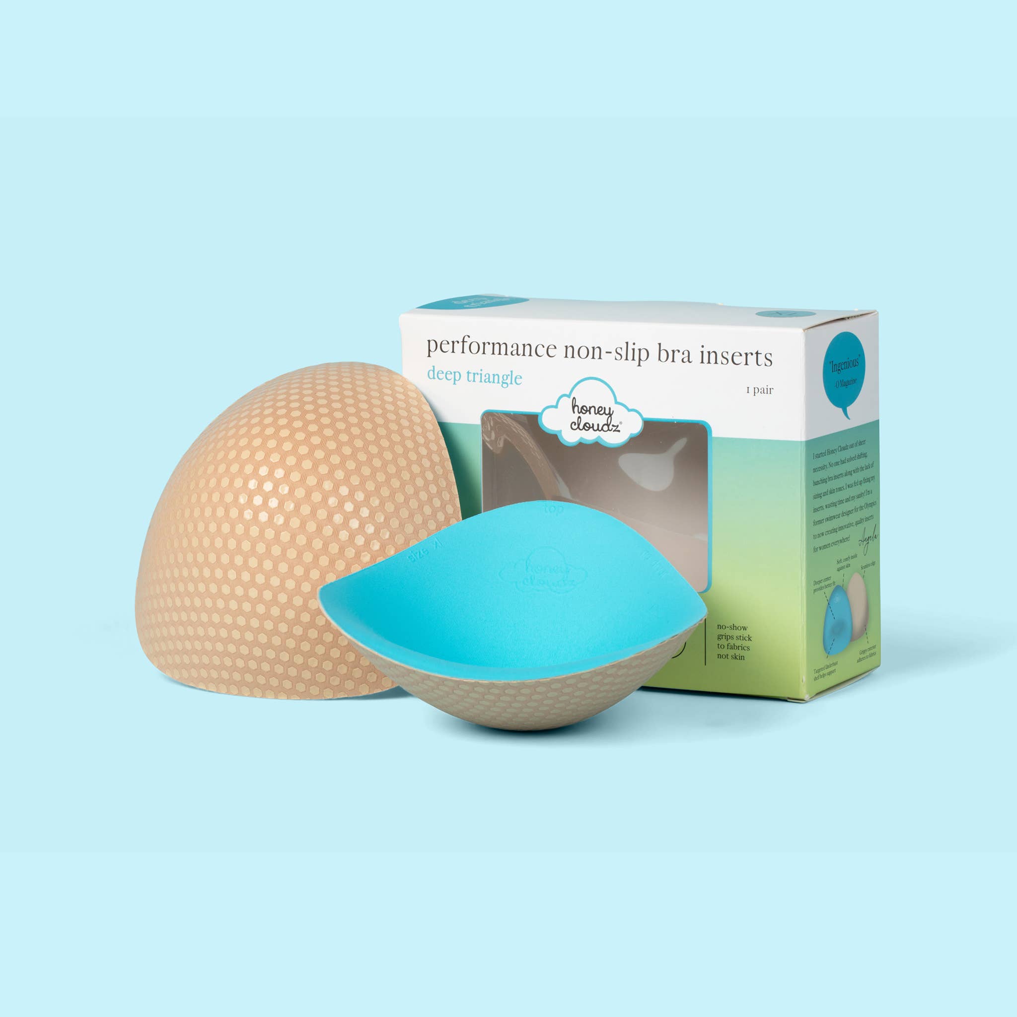 Honey Cloudz – wholesale Bra inserts – Women’s – Deep Triangle Bra Inserts 0