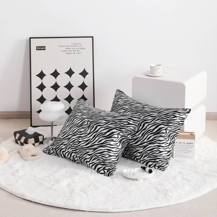 Bay & Loom - Wholesale Bedding Pillowcase/Sham - 2 Pack Silk Satin Pillowcases with Envelope Closure4