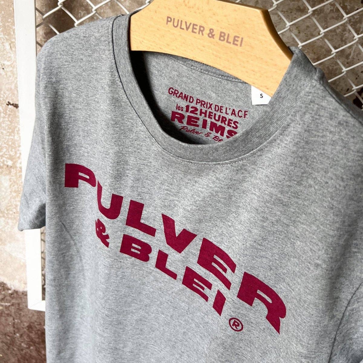 Pulver Blei - Wholesale Screen Printed T-Shirt - Unisex - Reims Grand Prix T-Shirt Gray1