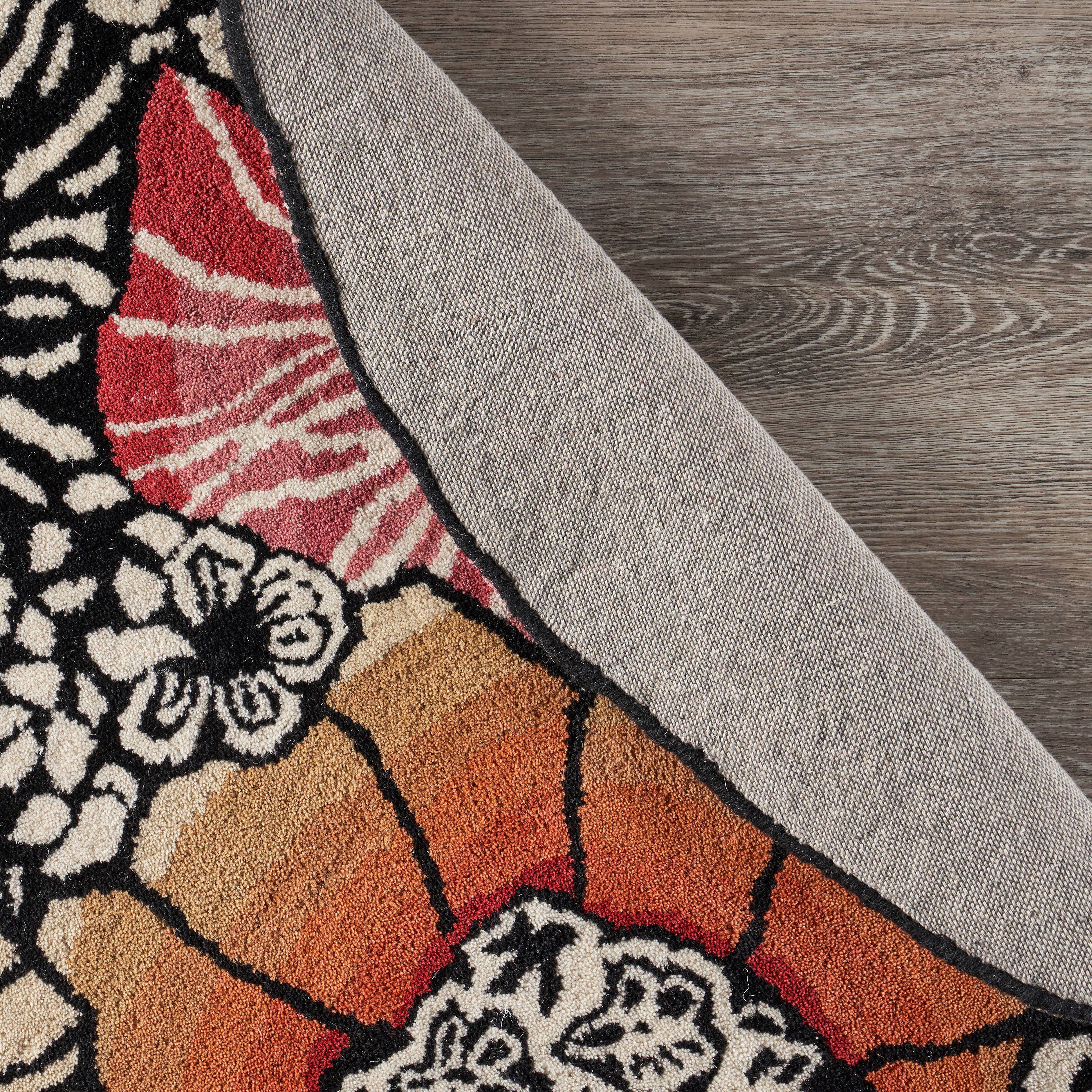 LR Home - Wholesale Area Rug - Raelyn Vintage Floral Hand-Tufted Wool Round Indoor Area Rug24