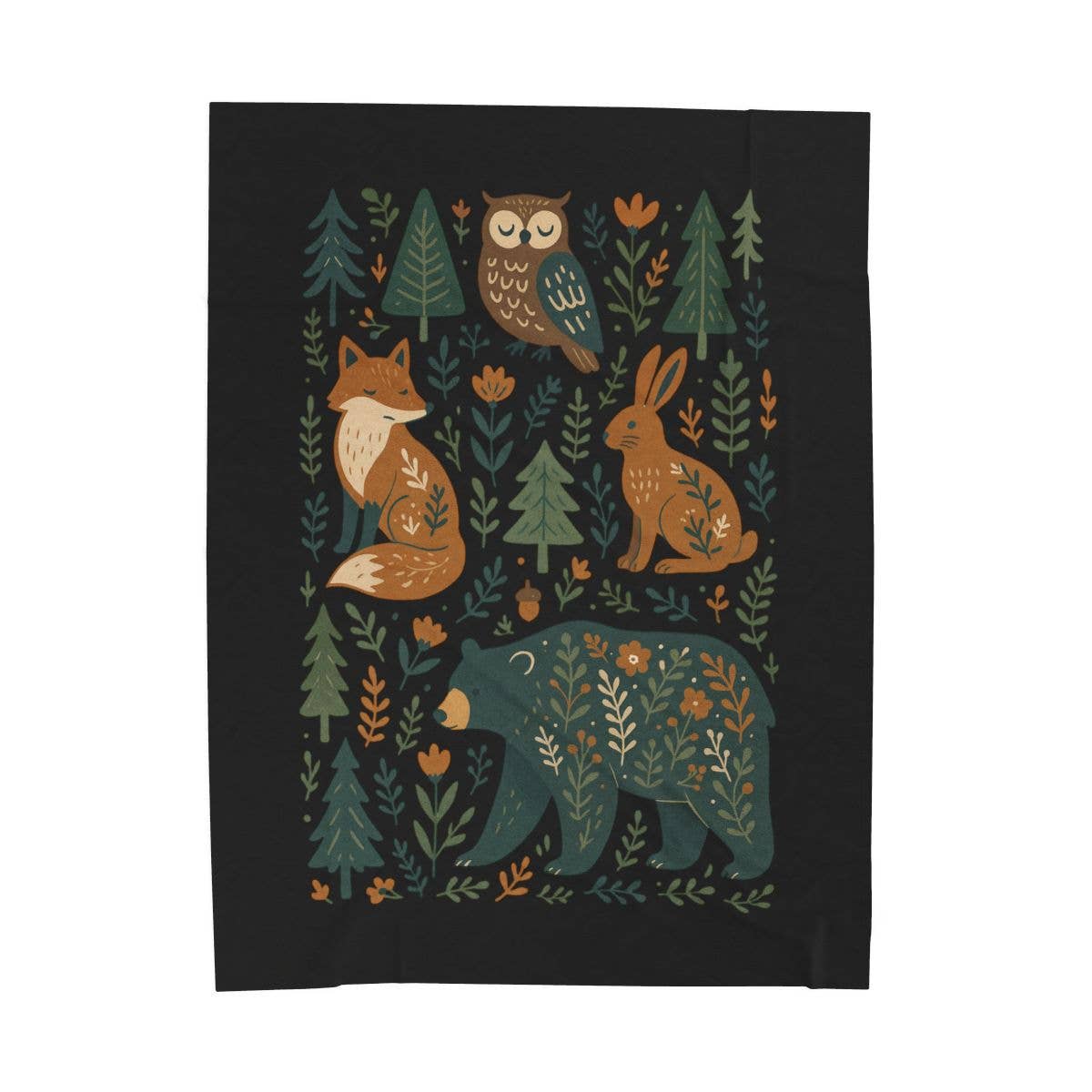 Upside Down Owl Farm - Vente Plaids - Plaid de Village Hivernal Confortable – Doux, Chaud & Festif (Copie)0