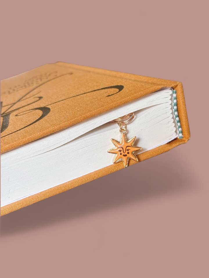 Sun Face Charm Bookmarks - Mother's Day, Bookish Gifts for wholesale by Offhand Fibers