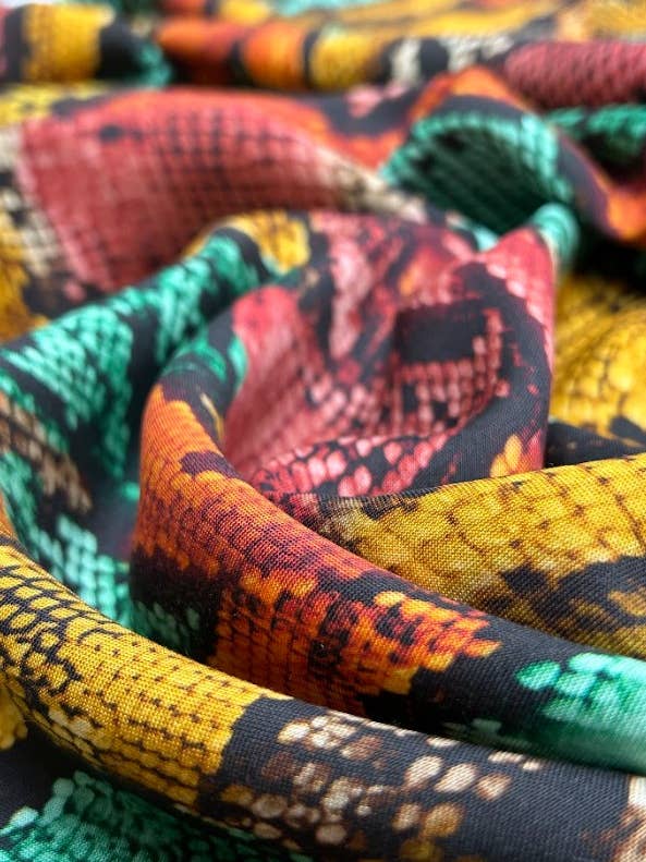 High-quality Viscose Challis Fabric Made in Italy. for wholesale by Ermani Group Inc - Sustainable High-End Fabrics