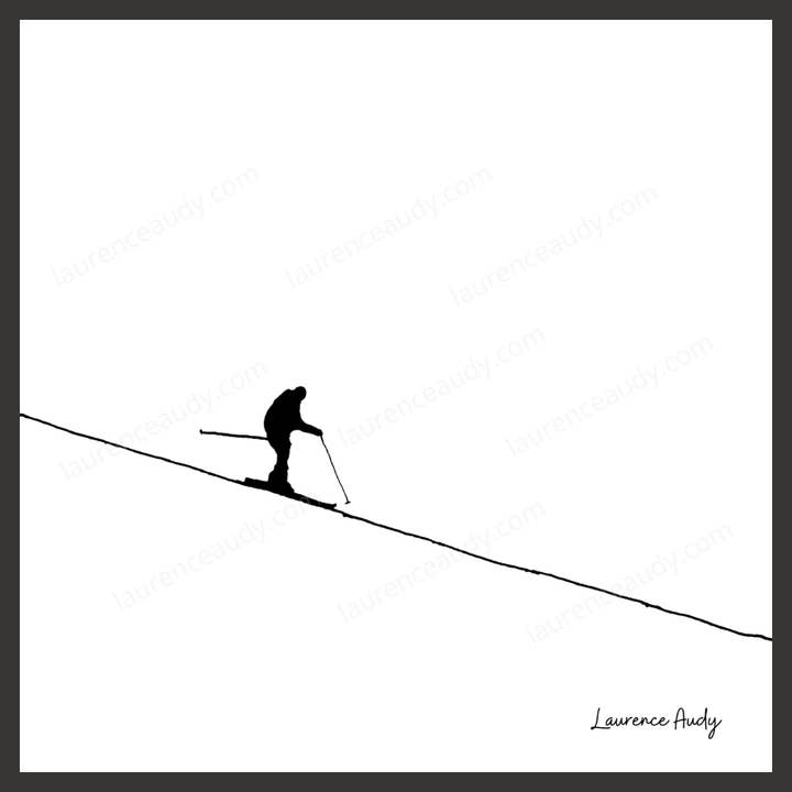 Display minimalist drawing Mountain 05 for wholesale by LAURENCE AUDY CROQUIS