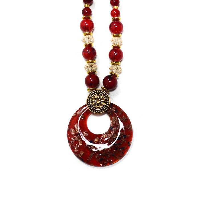 Long Elaborate Pendant Necklace for wholesale by Novadab