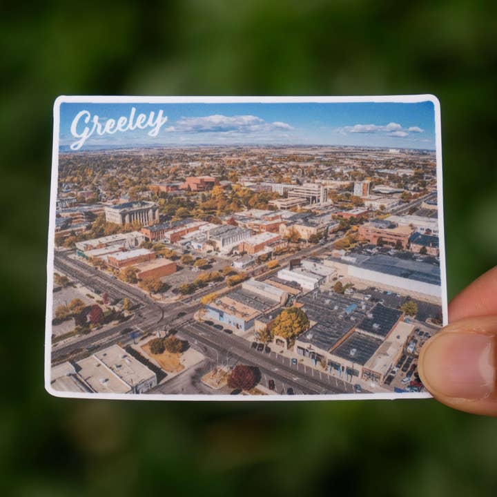 Autocollant Greeley, CO pour la vente par Little Comfy Goods