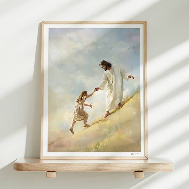Take My Hand | Signed Handmade Art Print for wholesale by The Painted Gospel