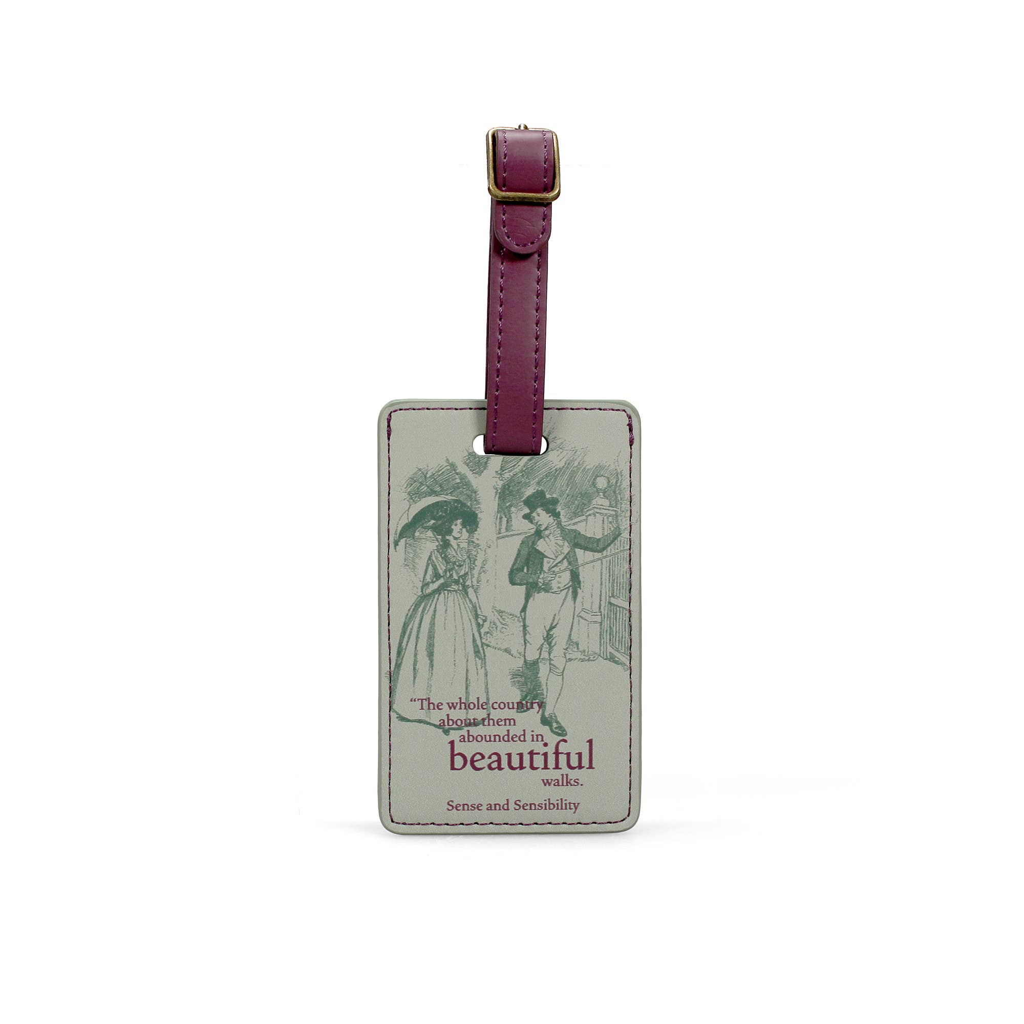 Half Moon Bay By Design - Wholesale Luggage Tag - Luggage Bag Tag Jane Austen Sense and Sensibility0