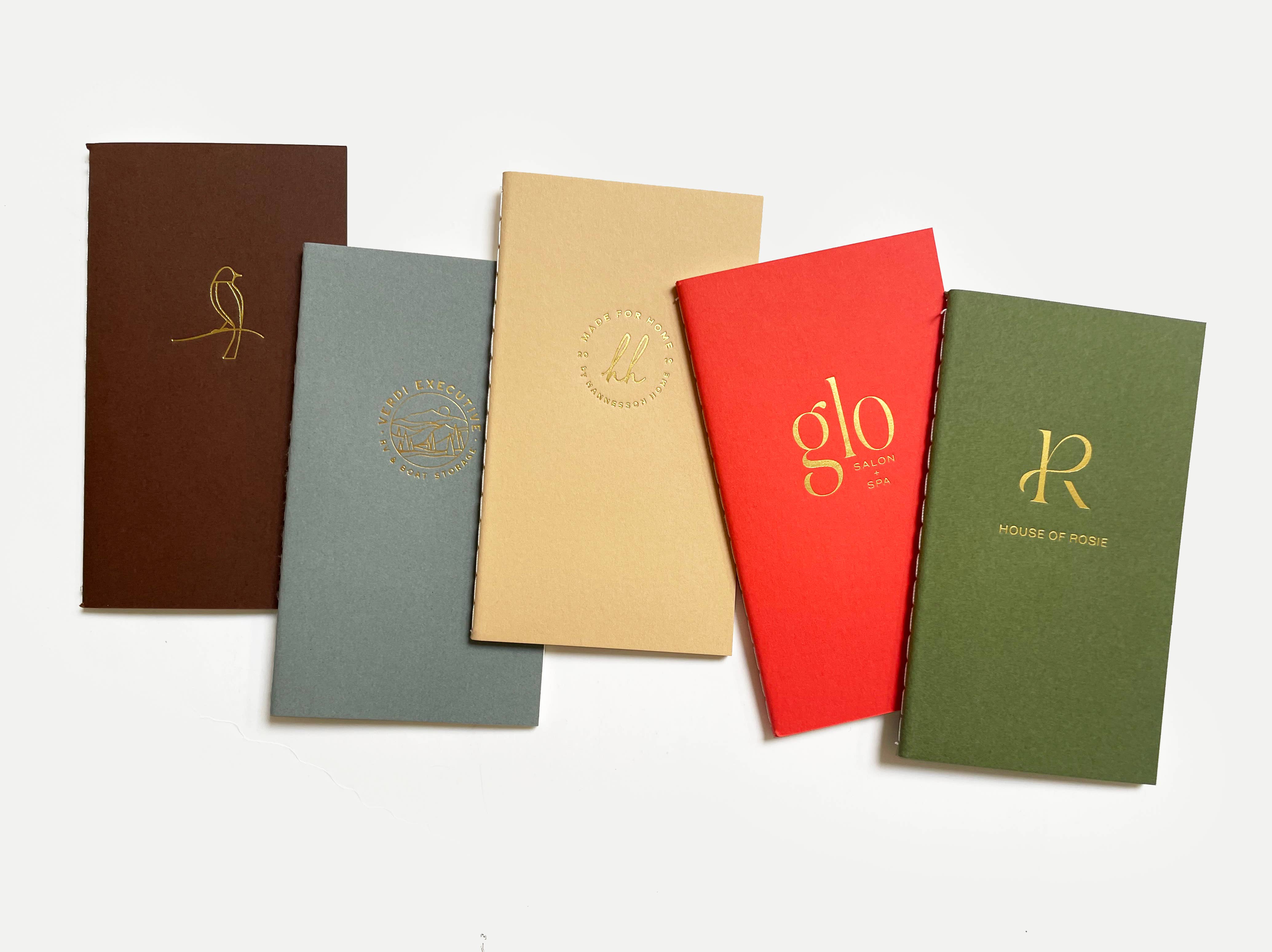 Studio Portmanteau - Wholesale Notebook - Custom Logo Mini Saddle Stitch Notebook - Earth Tones0