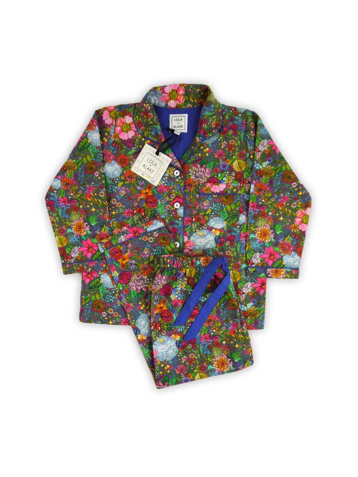Floral Disco Classic Pyjamas for wholesale by LOLA+BLAKE