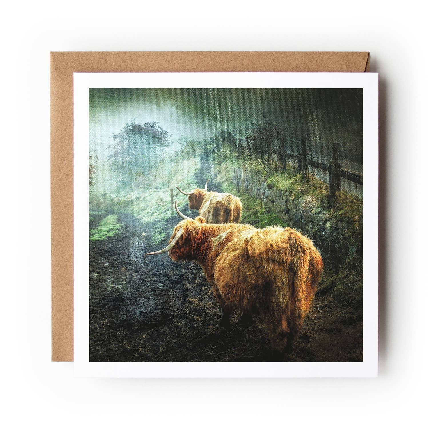 Ecosse Encaustics Cards - Wholesale Everyday greeting card - Morning Stroll0