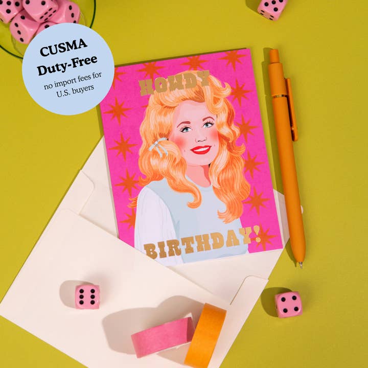 Howdy Birthday – Foil Country ✿ Birthday Card for wholesale by Lucky Goods Paper