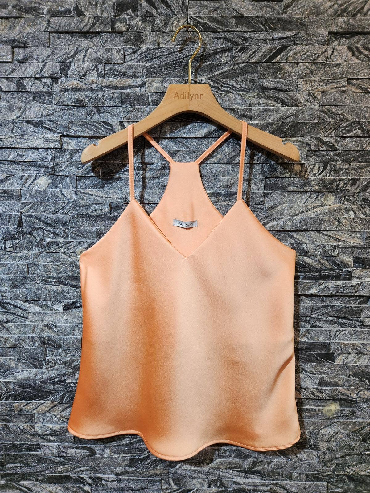 Adilynn DAYMENTEX – wholesale Blouse – Women’s – Plain satin camisole, racerback H73362