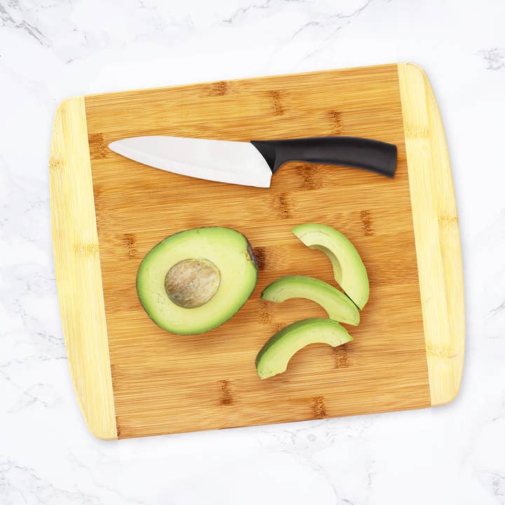 Totally Bamboo – wholesale Cutting board – 13" Two-Tone Cutting & Serving Board