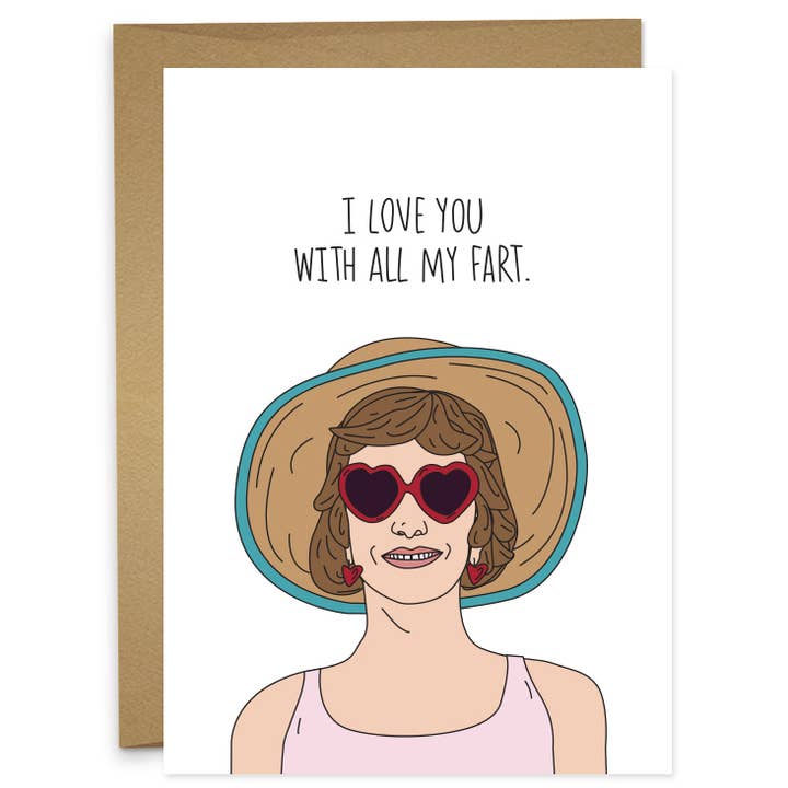 All My Fart Greeting Card - Kristen Wiig from Barb and Star for wholesale by Humdrum Paper
