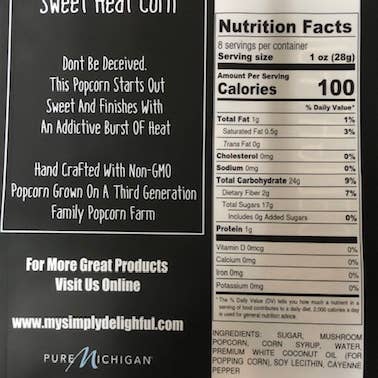 Simply Delightful - Wholesale Popcorn - Sweet Heat Popcorn