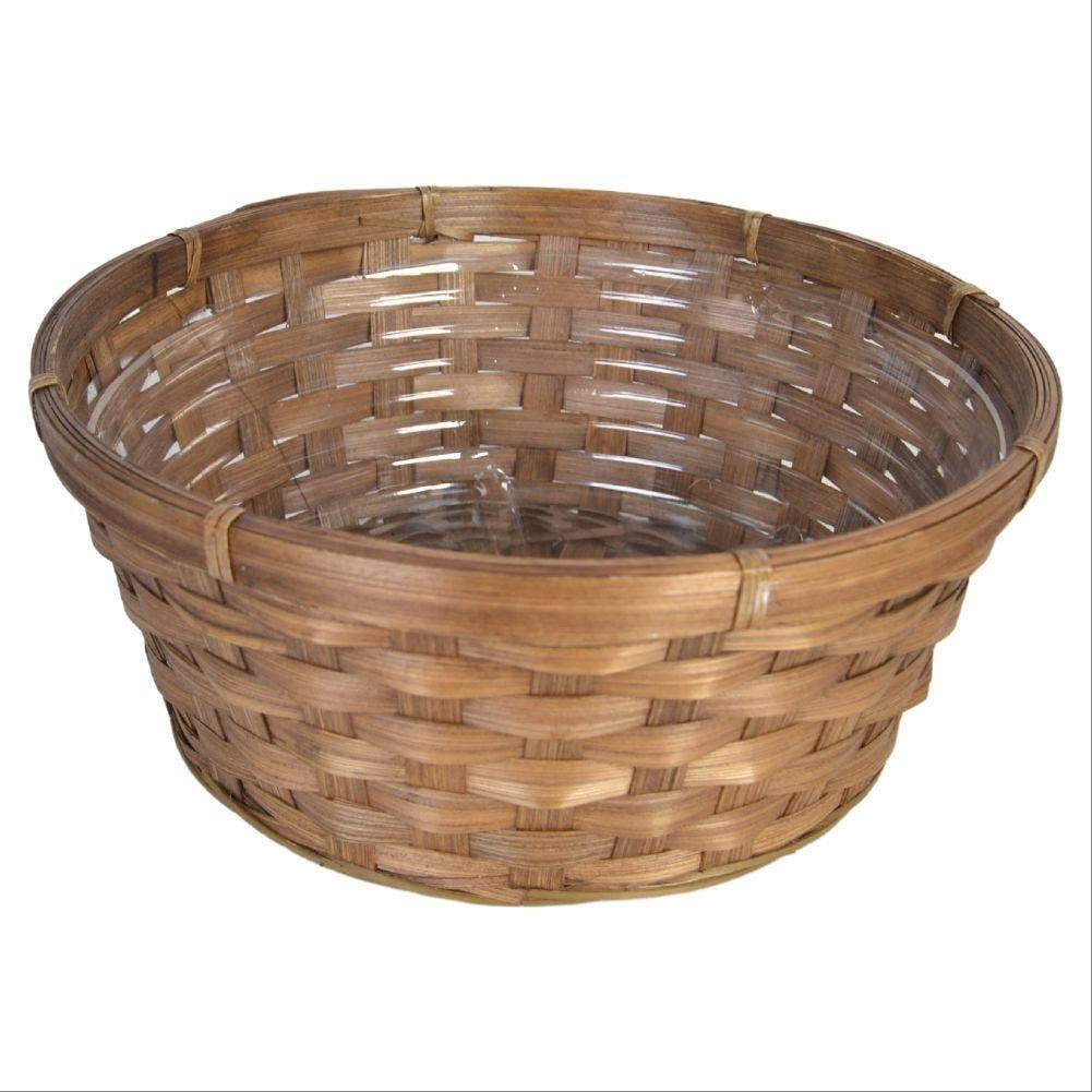 SWS BASKETS AND HOME DECOR – Großhandel Blumentopf – Bambuskorb Blumenzubehör Behälter mit Auskleidung-10"1