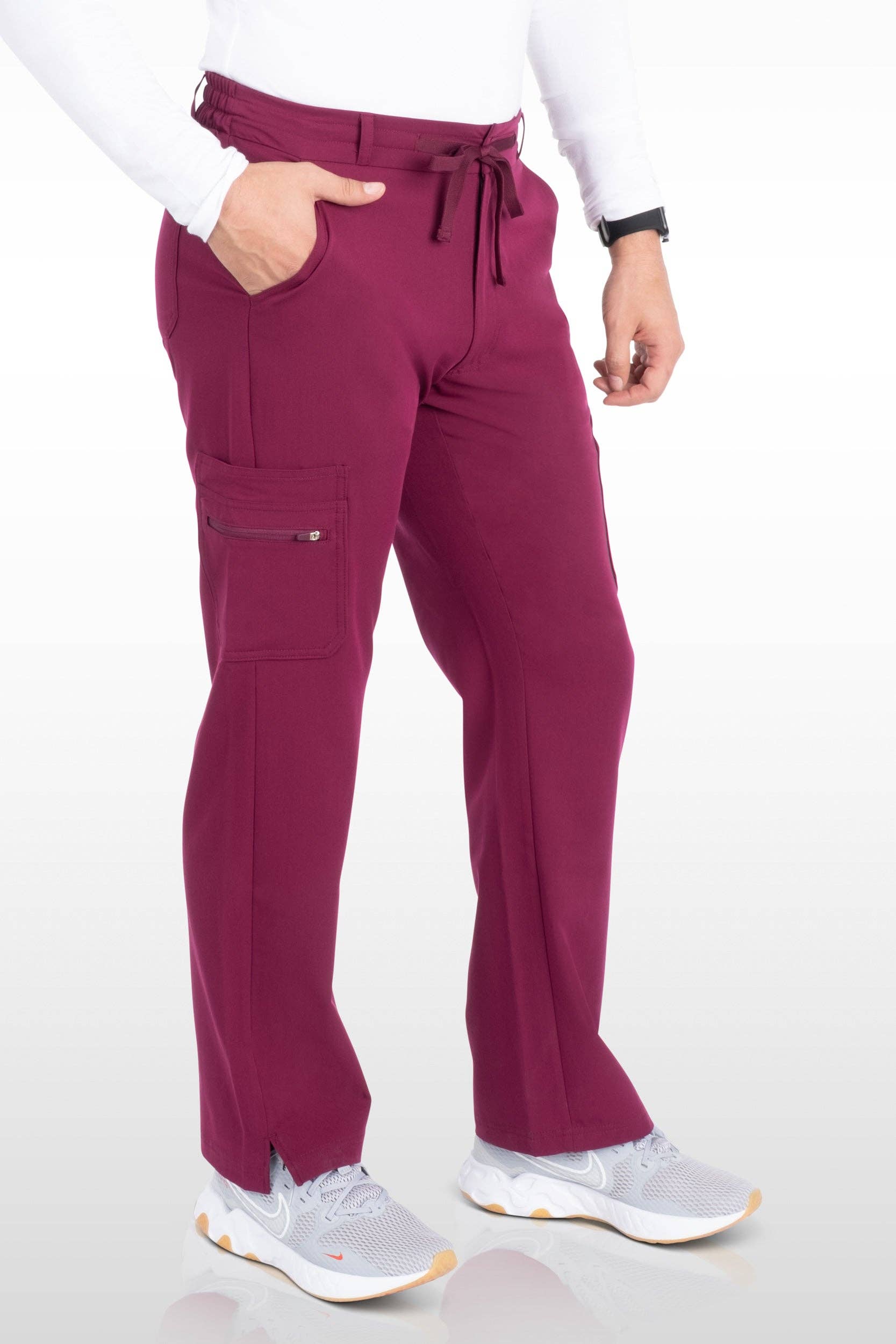 Aura Naturale – Engroshandel Sygeplejeruniform – til mænd – Java Herre French-Fly Scrubs Bukser med 9 lommer (96001)13