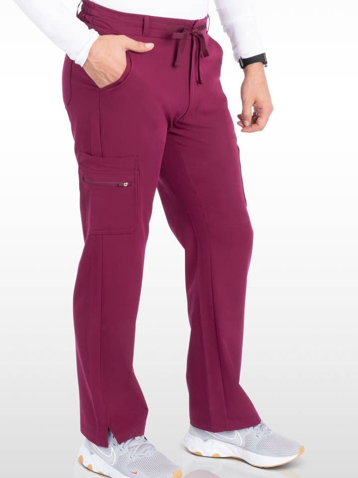 Aura Naturale – Engroshandel Sygeplejeruniform – til mænd – Java Herre French-Fly Scrubs Bukser med 9 lommer (96001)13