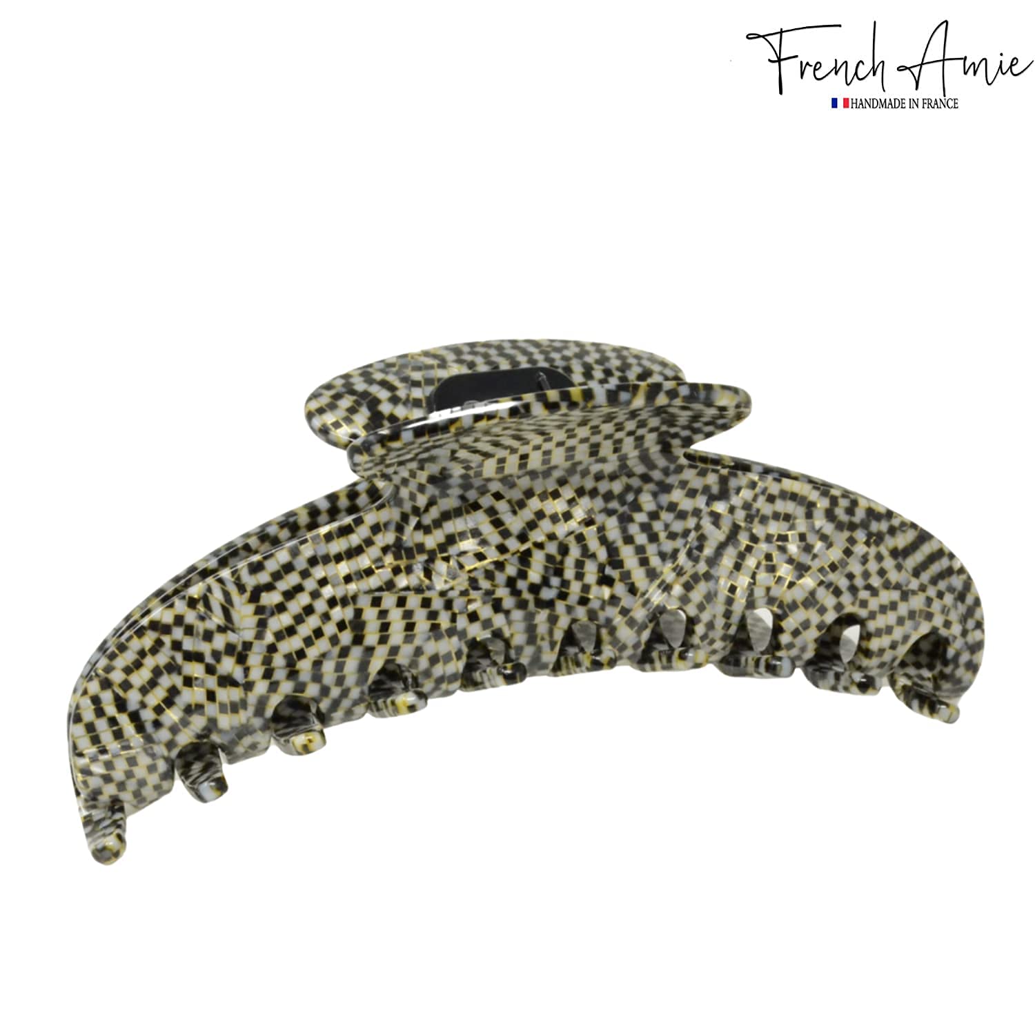 Parcelona - Wholesale Hair Clip - Women's - French Amie Contour Large 4 ¾” Celluloid Handmade Jaw Hair Claw Clip for Women53