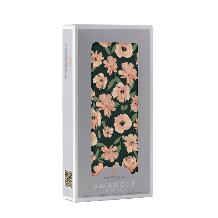 Newcastle Classics – Großhandel Pucktuch – Baby – Canyon Sunset Flowers Bambus-Wickeltuch1