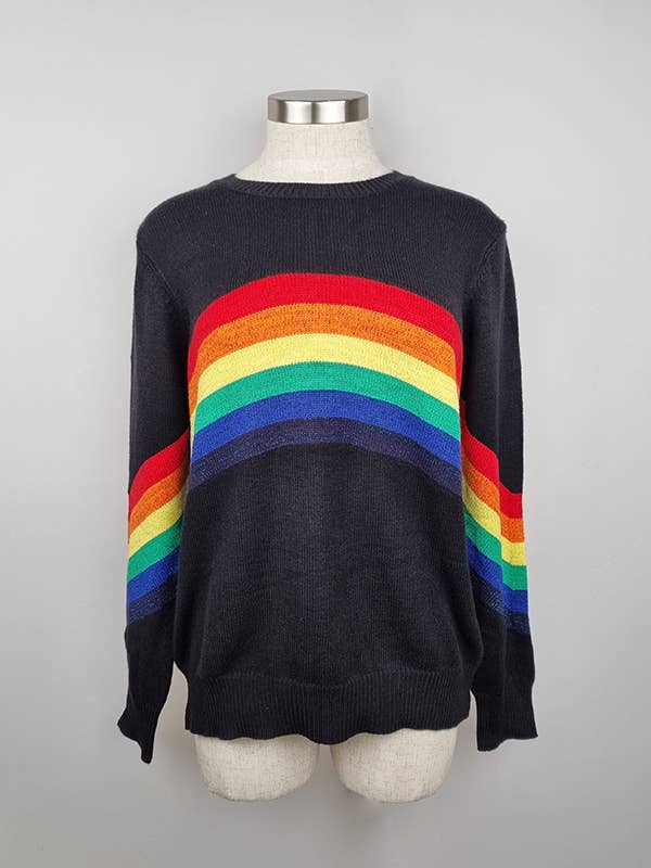 Pink Irene Wholesale - Vente Pull en maille – femme - PULL UNI ET ARC-EN-CIEL15