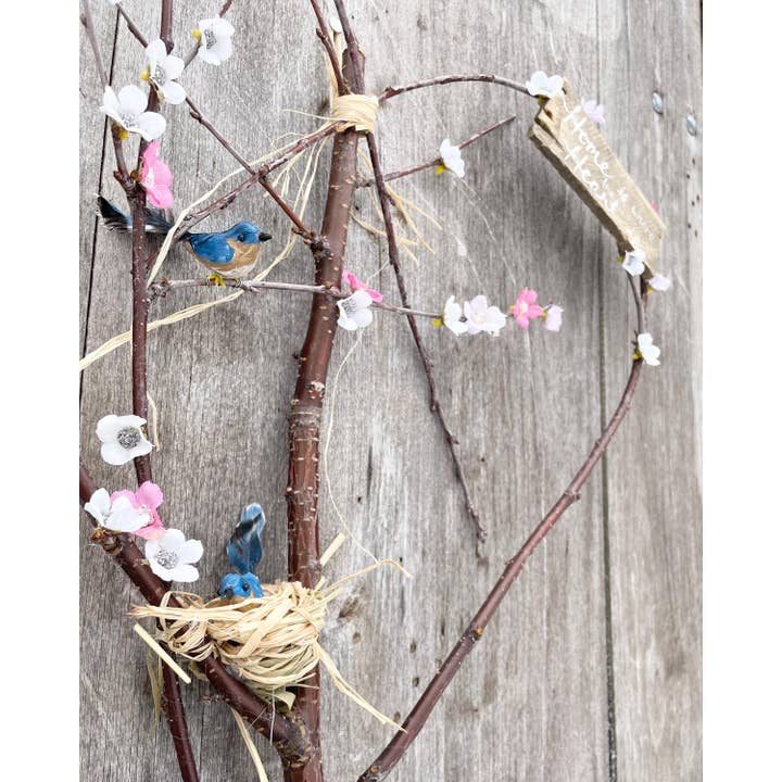 FeathersNFerneStudio - Wholesale Wreath - Cherry Blossom Wreath1