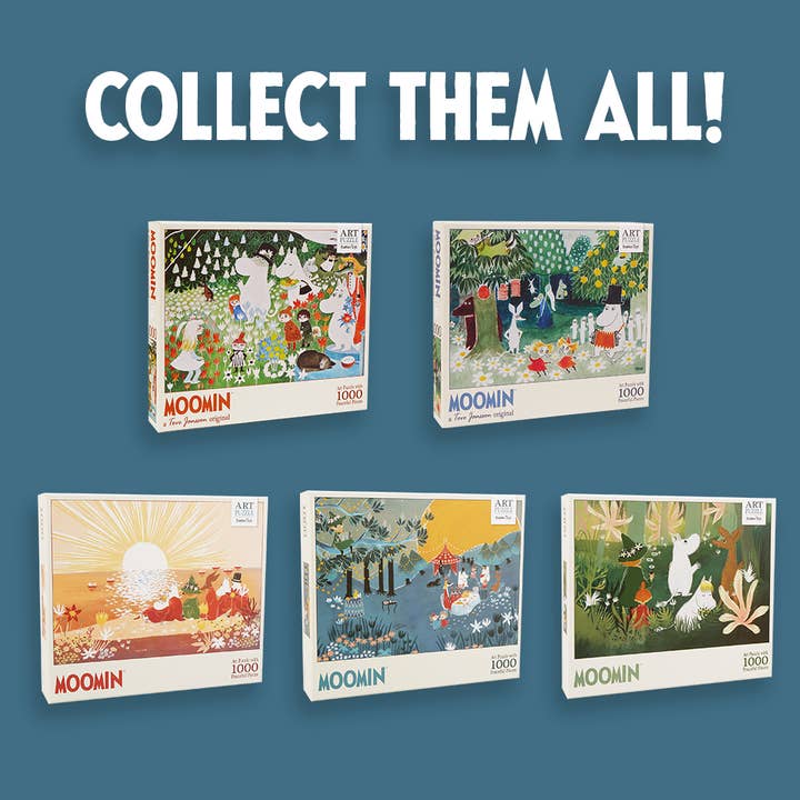 Barbo Toys – Engroshandel Puslespil - Børn – Mumi Kunstpuslespil - 1000 brikker - Blå8