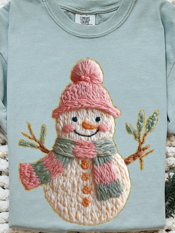 French Knot Snowman for wholesale by Forty One Threads Wholesale