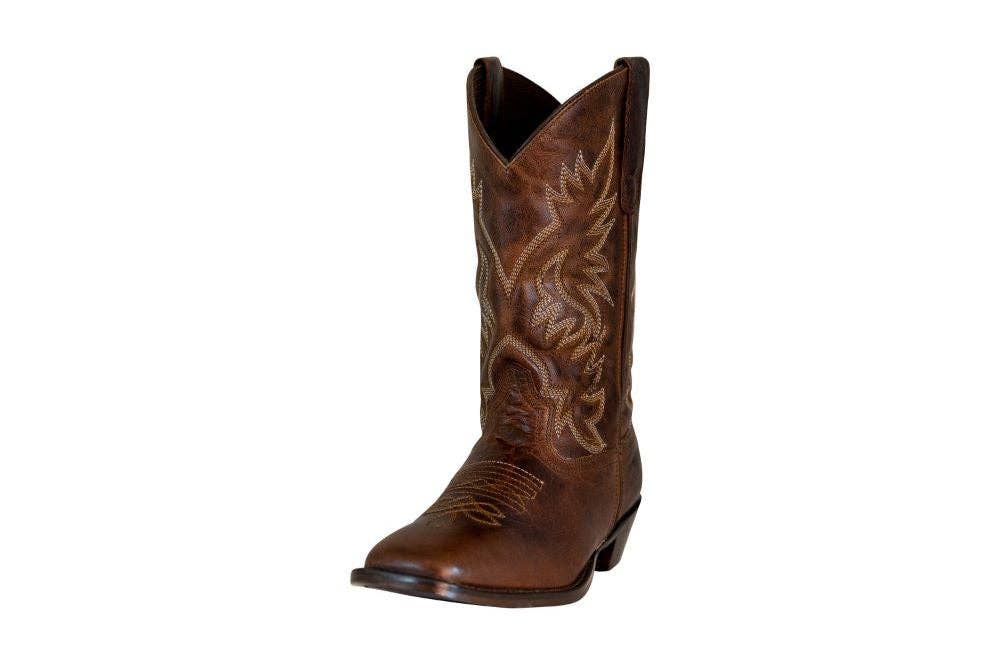 Brown TuffRider Women Moran Leather Square Toe Western Boots for wholesale on Faire0