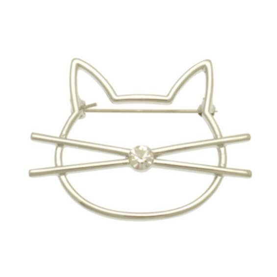 Crystal Cat Brooch for wholesale by Miss Milly Limited